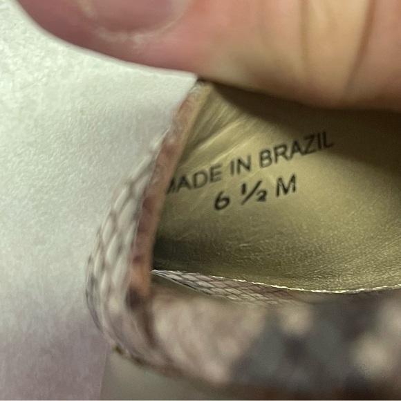 Diane Von Furstenberg Snake Print Sandals - Picture 9 of 9